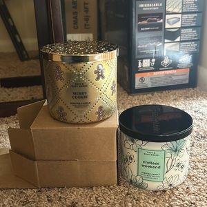 Bath and Body Works 3 Wick Candles